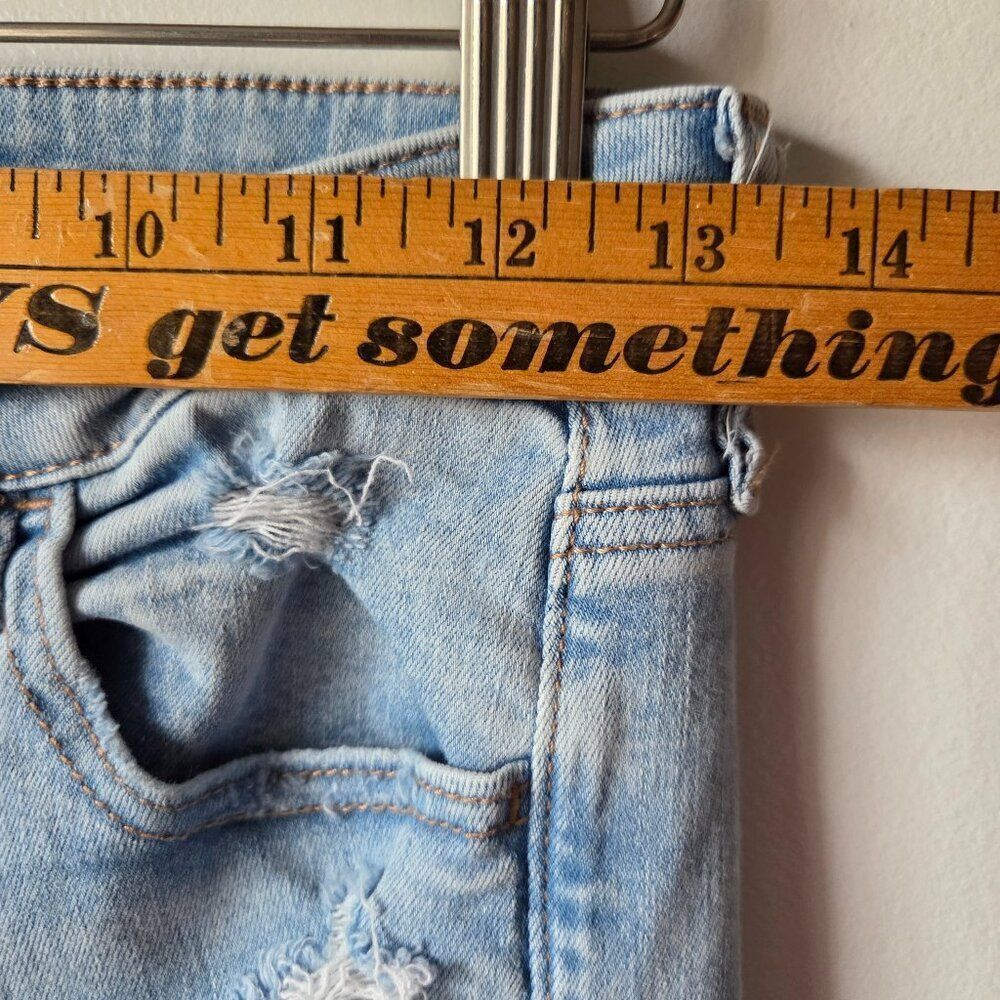 EUC AMERICAN EAGLE OUTFITTERS NEXT LEVEL STRETCH HI RISE JEGGING RIPPED SIZE 4 R - Picture 14 of 16